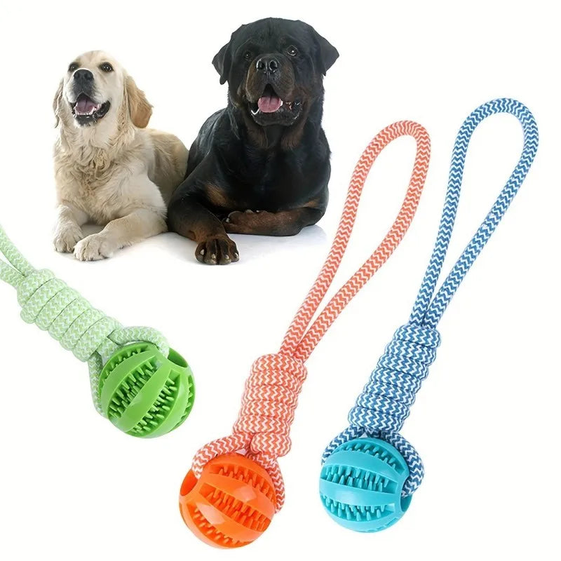 Interactive Dog Toy – Tug Rope & Treat Dispenser for Large Breeds