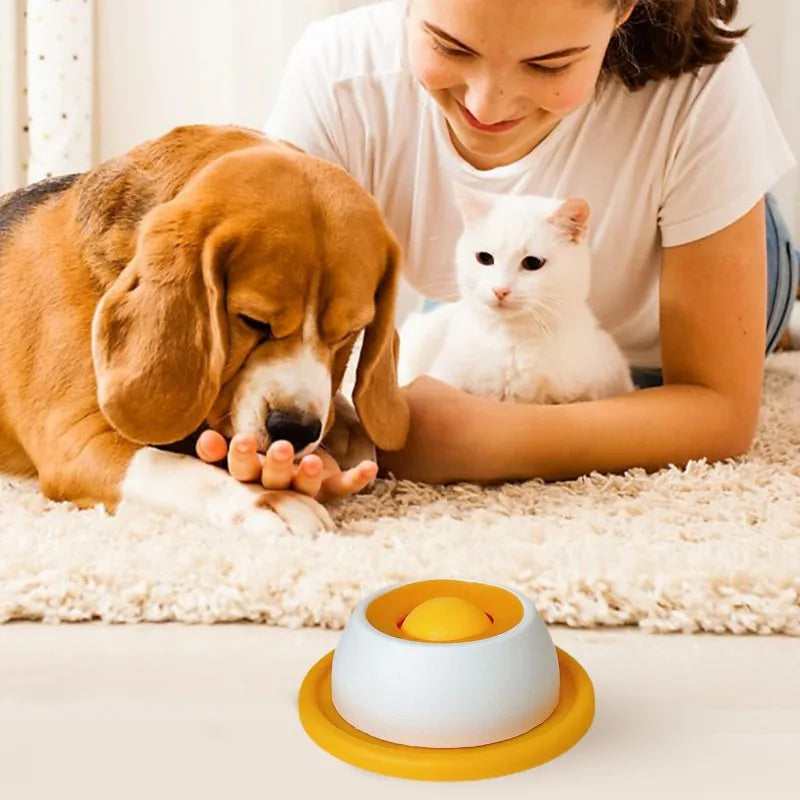 Interactive Dog Lick Toy - Slow Feeder Food Dispenser for Training & Enrichment