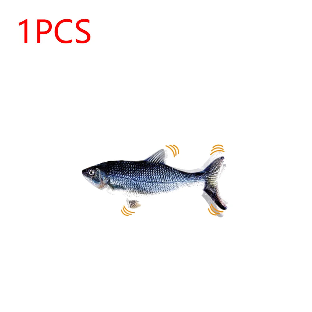 Glowing Electric Fish Cat Toy – Interactive Simulation with Light