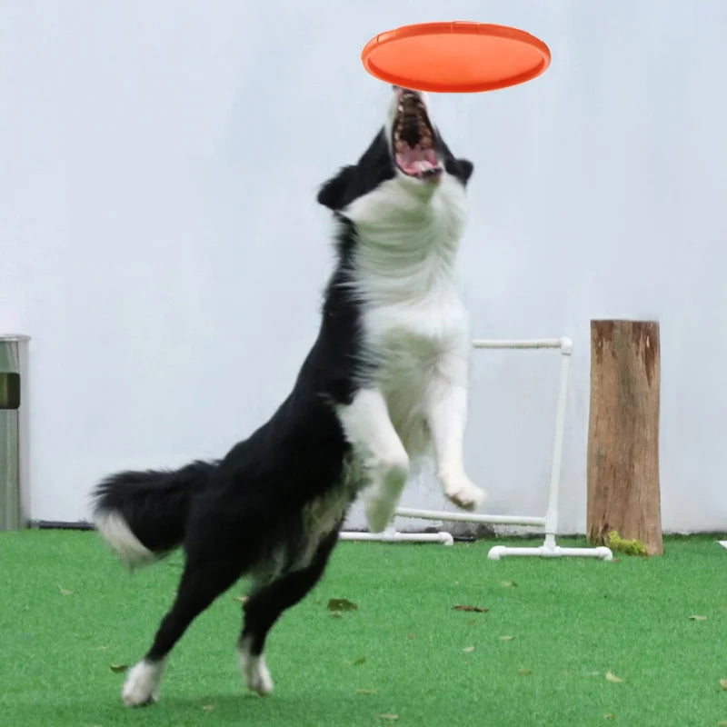Silicone Flying Saucer Dog Toy - Chew Resistant Disc