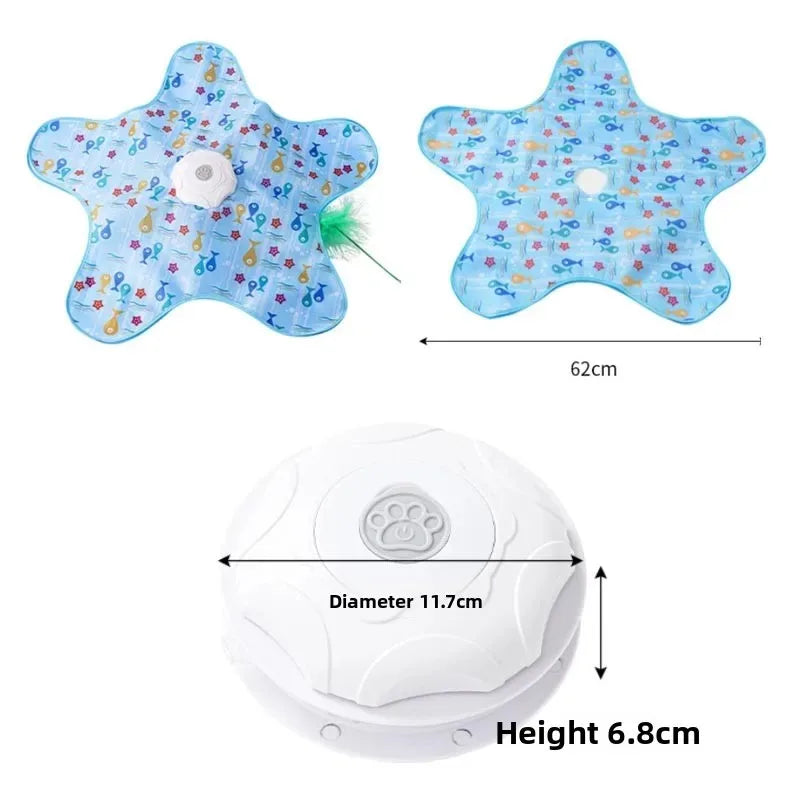 Interactive Cat Toy – Automatic Hide & Seek with Moving Feathers